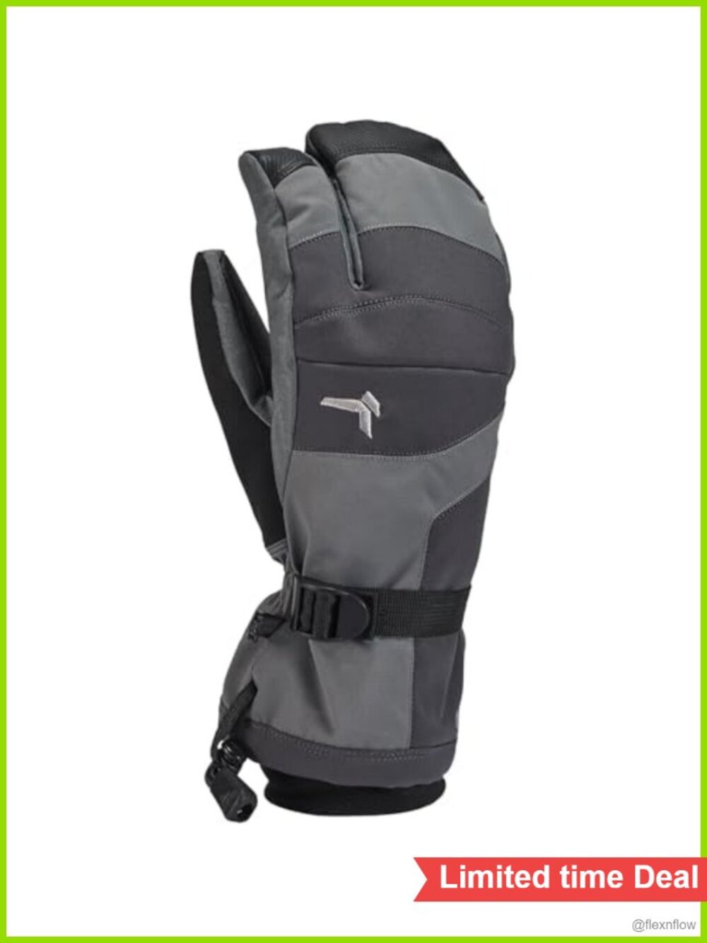 Storm Cuff 3-Finger Skiing Gloves Insulated Waterproof